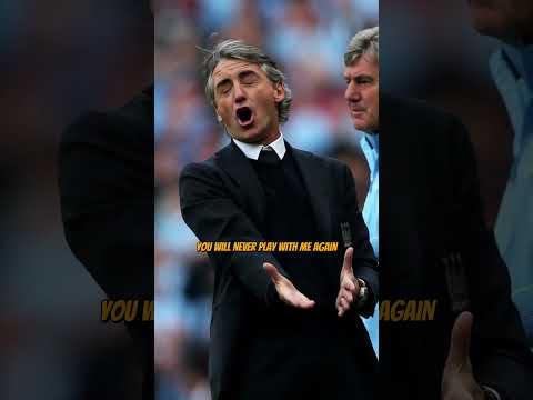 HILARIOUS Story about Roberto Mancini's fallout with Tevez 😂 #football #englishfootball #mancity