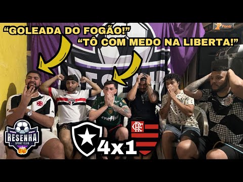BOTAFOGO 4x1 FLAMENGO (REACT) GOLS & MELHORES MOMENTOS! BRASILEIRÃO 2024