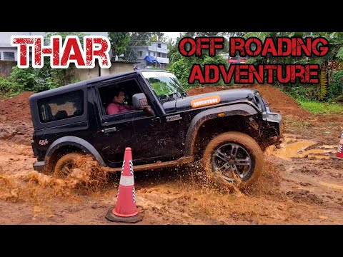 Mahindra THAR Off Roading Adventure  at Meridian Motors Pathanamthitta #thar #tharoffroading