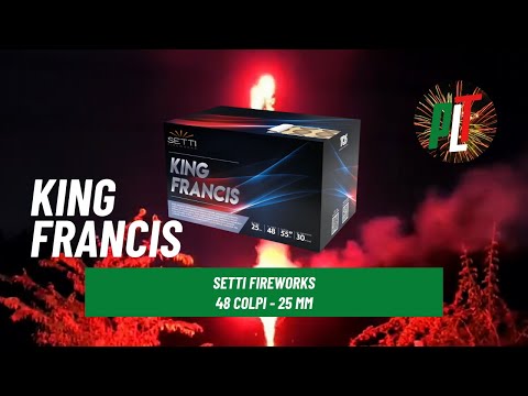 Test Battery SF TQS 23B KING FRANCIS 48 shots 25mm by SETTI FIREWORKS