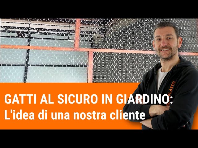 Gatti sicuri in giardino. Ecco l'idea di una nostra cliente