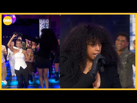 Rochelle Jordan performs 'Ladida' for 'Dancing with the Stars' after-party on 'GMA'
