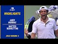 Andy Murray Vs Matteo Berrettini Highlights 2022 US Open Round 3