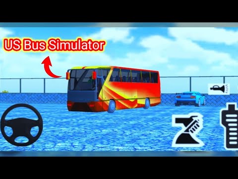 US Offroad Bus Driving Simulator 2018 Red Bus Driving Mountain R