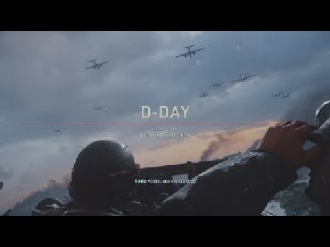 CoD WW2 Campaign Pt 1: D-Day - Playthrough (No Commentary)
