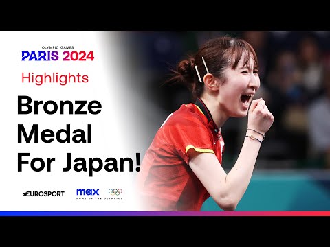 Hina Hayata's EMOTIONAL Bronze Medal Victory! 🇯🇵 🥹 Table Tennis Women's Singles #Paris2024