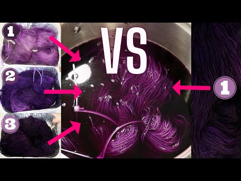 Dyepot Weekly #328 - Kettle Dyeing Yarn all at Once or in 3 Layered Steps for a Solid Tonal Yarn