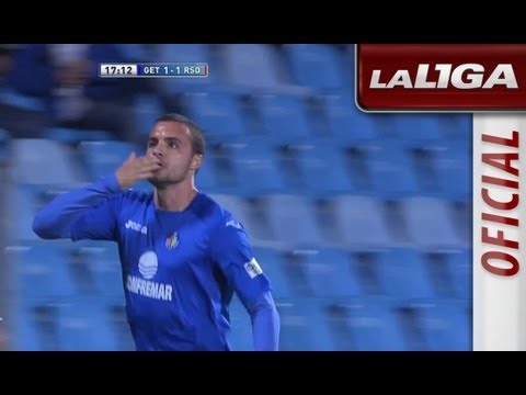 Gol de Pedro León (1-1) en el Getafe CF - Real Sociedad - HD