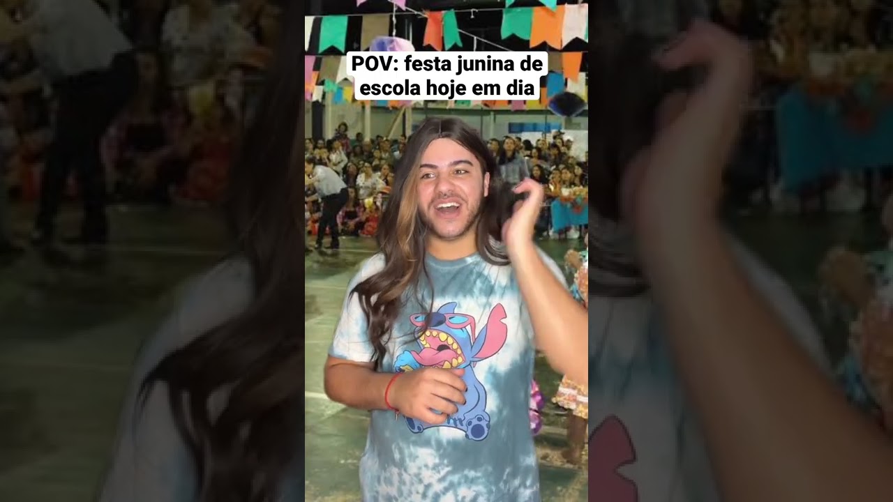 FESTA JUNINA DE ESCOLA HOJE EM DIA | #shorts #pov