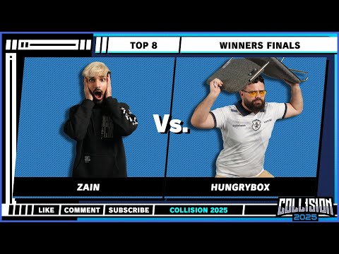 Collision 2025 - Zain (Marth) vs Hungrybox (Jigglypuff) - Top 8 - Winners Finals - SSBM