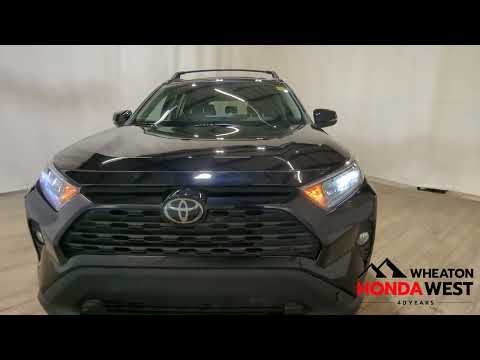 2021 Toyota RAV4 XLE AWD in Black for sale at Wheaton Honda West in Calgary, AB