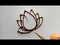 Lotus Tutorial Design Easy Trick Mehandi Designs