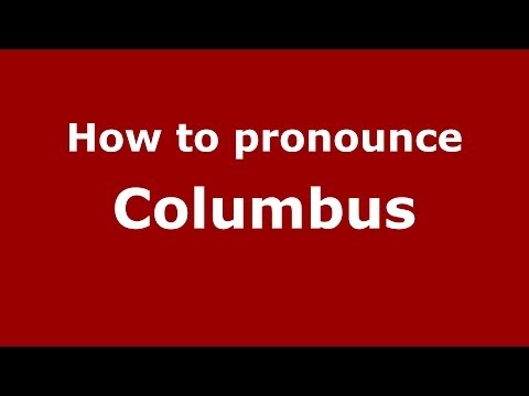 How to pronounce Columbus