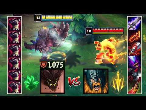 1100 ARMOR MALPHITE vs OLAF FIGHTS & Best Moments!