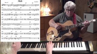 FOUR ( Part 2 ) med Jazz guitar &amp; piano cover ( Miles Davis )