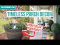 GORGEOUS Front Porch & Flower Bed Decorating Ideas for 2024 - Cozy & Timeless French Cottage Style!