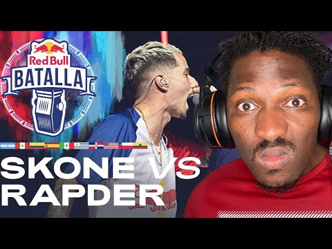 Inglés Reacciona a SKONE vs RAPDER - Cuartos | Red Bull Batalla Internacional 2022 (Eng Subtitle)