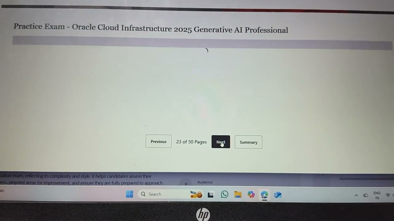 Oracle cloud infrastructure 2025 gen ai professional