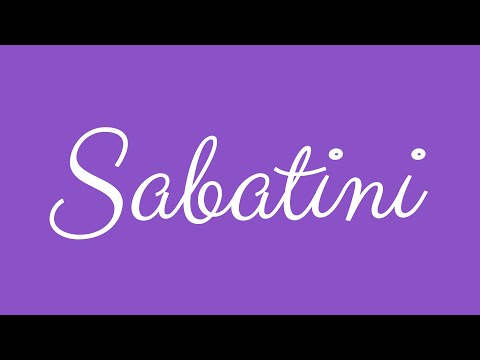 Learn how to Sign the Name Sabatini Stylishly in Cursive Writing
