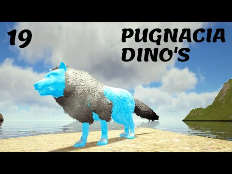 GLACIAL DIRE WOLF TAME & MANTICORE BREEDING ARK PUGNACIA DINO'S