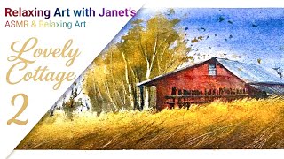 Atmospheric Watercolor: A Little Cabin in the Wind – ASMR Art