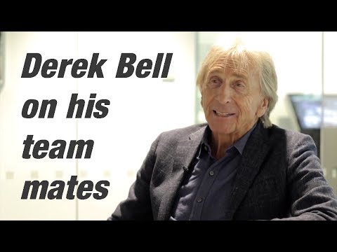 Derek Bell on his team mates