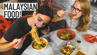 Malaysian Street Food Tour, SO DELICIOUS! (Americans Try Malaysian Food) - Kuala Lumpur