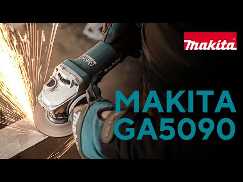 фото одноручная углошлифмашина makita ga5090x01, 1900 вт болгарка макита шлифовальная машина шлифмашина 0