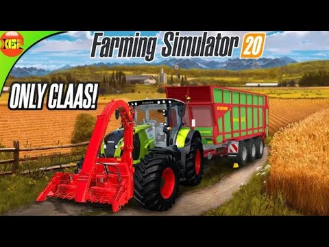 Only Claas Vehicles Challenge! Making Chaff in Farming Simulator 20 - Timelapse Gameplay, Fs20