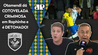 ‘E essa cotovelada? Faltou alguém chegar no animal do Otamendi’: Argentina x Brasil tem polêmica