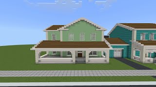 How To Build A Suburban House 🏠 In Minecraft Tutorial 695