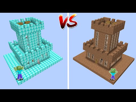 1$ UZAY KALE VS 1000$ UZAY KALE #2 - Minecraft