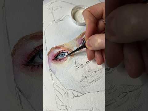 How to paint realistic eyes 👁️