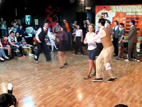 122 Tantsklass Cup 2011 Lindy Hop Main Class Finals Fast Jam Song-4