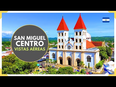 El CENTRO de SAN MIGUEL visto desde el aire - La Perla de Oriente - EL SALVADOR 2025