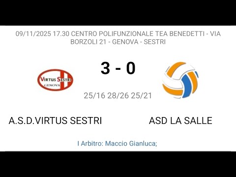 Under18 2025/26: Virtus Sestri  vs A.S.D. La Salle