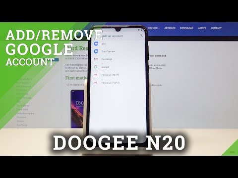 How to Add or Delete Google Accounts on DOOGEE N20 - Google Services