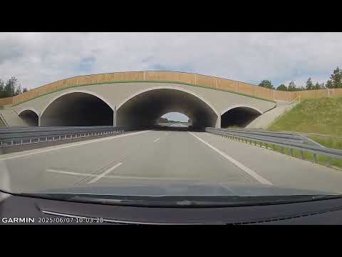 Wschodnia część autostrady A2 - przejazd od węzła Siedlce Południe do węzła Warszawa Lubelska