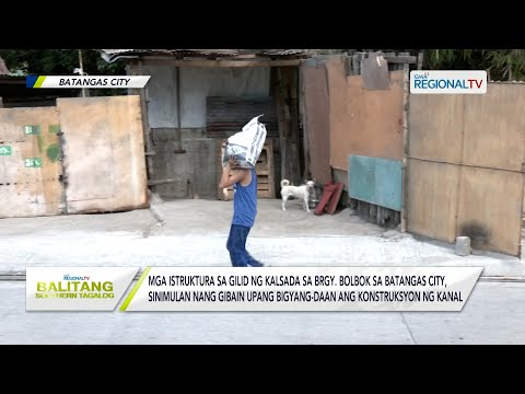 Balitang Southern Tagalog: Mga istruktura sa gilid na kalsada sa Batangas City,sinimulan nang gibain