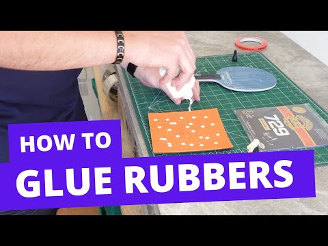 How to glue table tennis rubbers properly