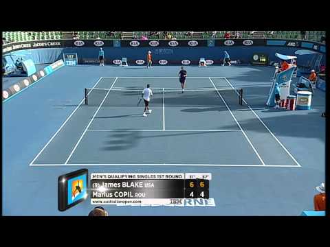 Qualifiers: James Blake v Marius Copil - Australian Open 2013