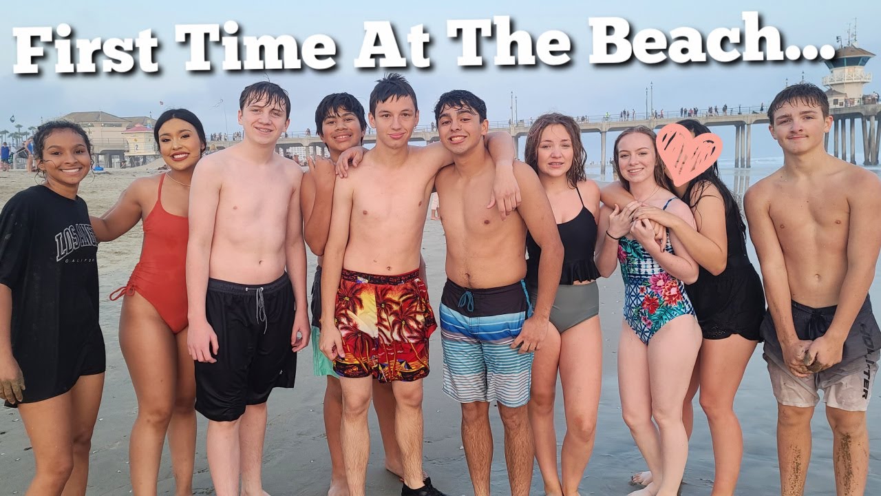 First Time At Beach! | Traveling With 14 Kids