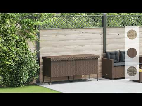 Gartentruhe 3043943 Schwarz - Stahl - 160 x 75 x 55 cm