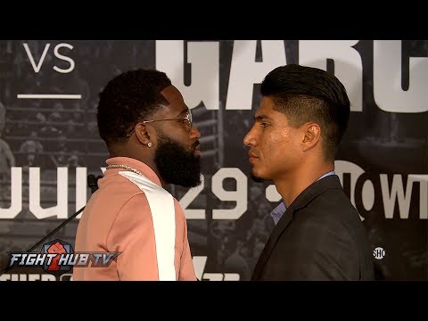 The Official Adrien Broner vs. Mikey Garcia Press Conference & Face Off Video - New York