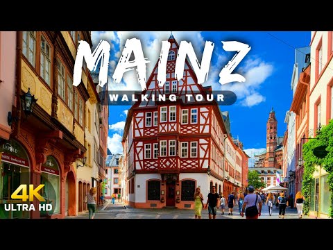 Mainz Alemanha Walking street 2023 | 4K HDR 60FPS
