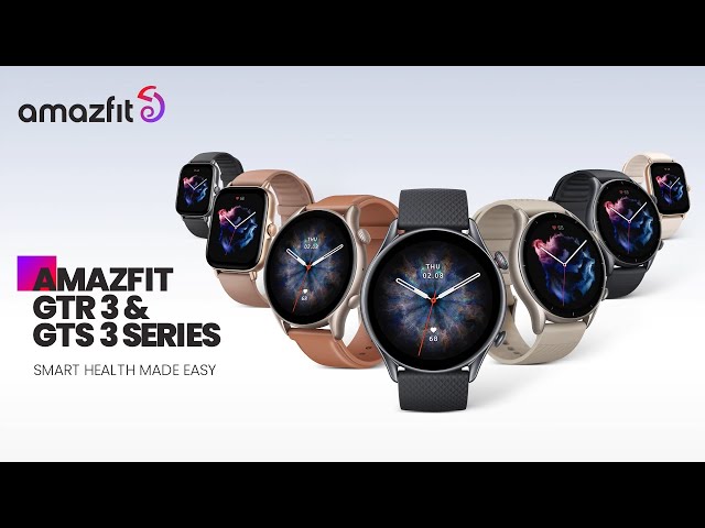 Montre intelligente Amazfit GTR 3 gris minuit video