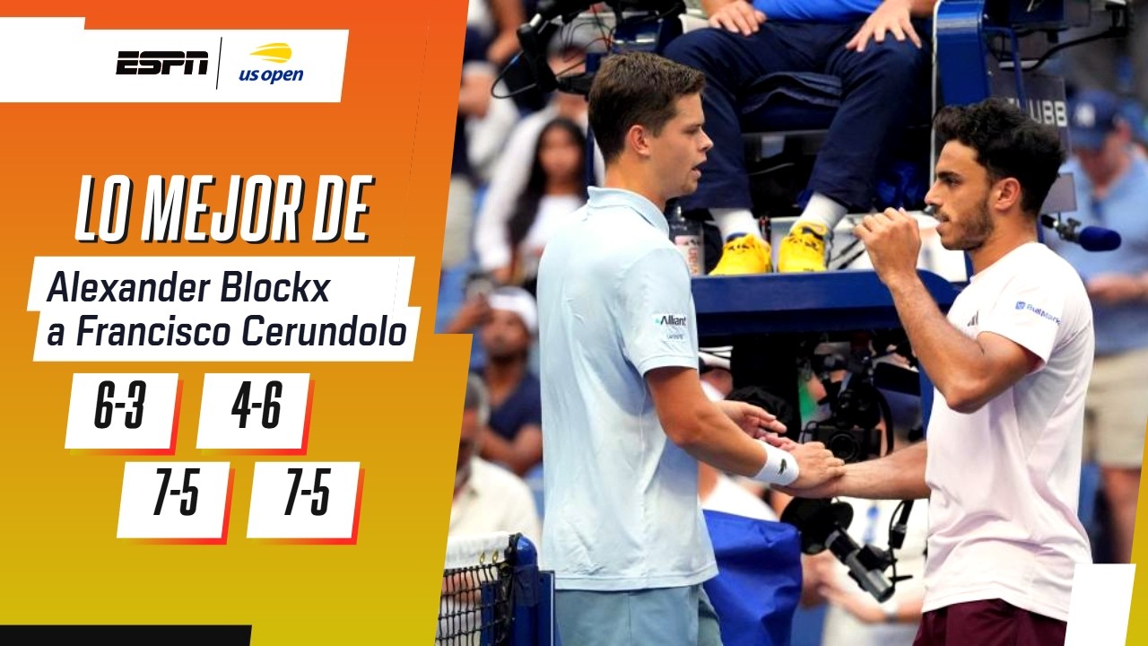 ¡FIN DEL SUEÑO PARA FRAN! CERÚNDOLO CAYÓ ANTE EL BELGA BLOCKX POR LOS OCTAVOS DEL US OPEN | RESUMEN