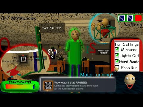 Fun And Games Galore!!! - Baldi's Basics Classic Remastered All Fun Setting Demo Style #20