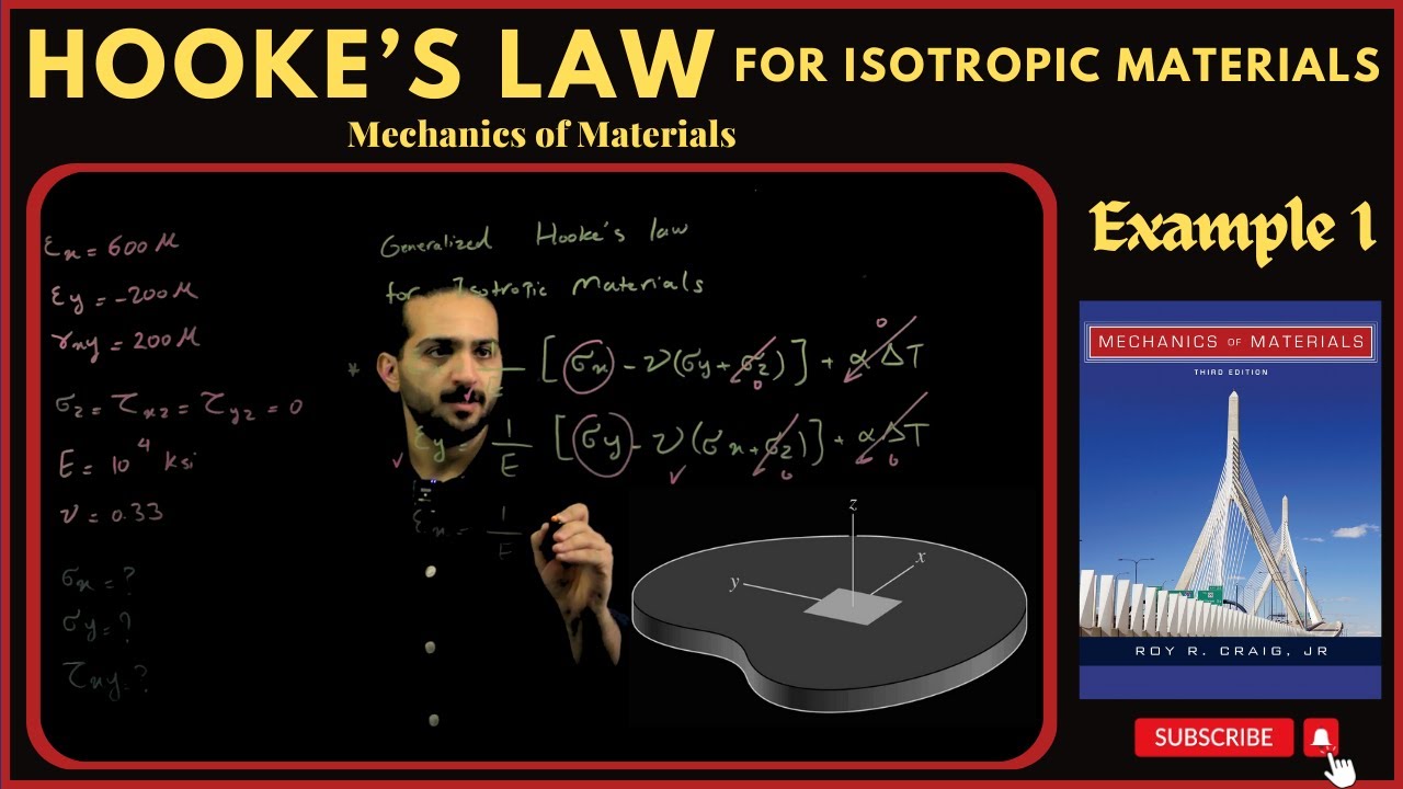 Hooke’s Law for Isotropic Materials; Dilatation (Example 1) - Mechanics of Materials