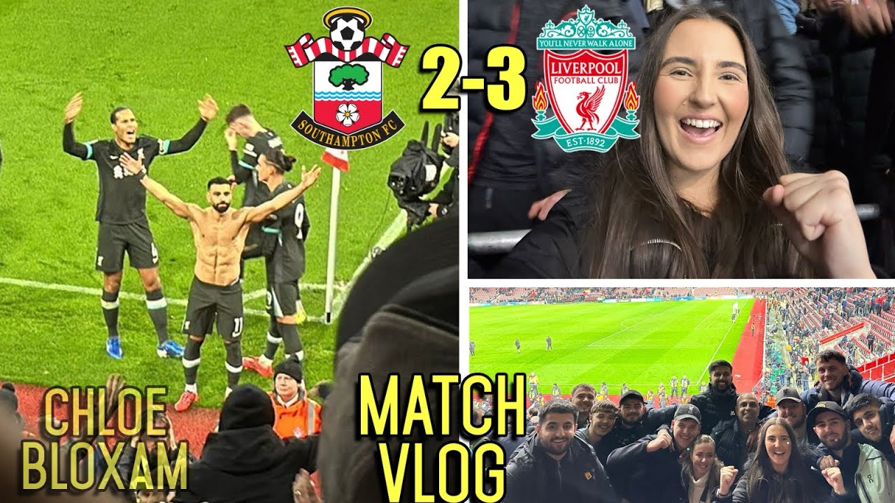 MO SALAH SENDS LFC AWAY END INTO CARNAGE AS REDS GO 8 POINTS CLEAR! | SOUTHAMPTON 2-3 LIVERPOOL|Vlog